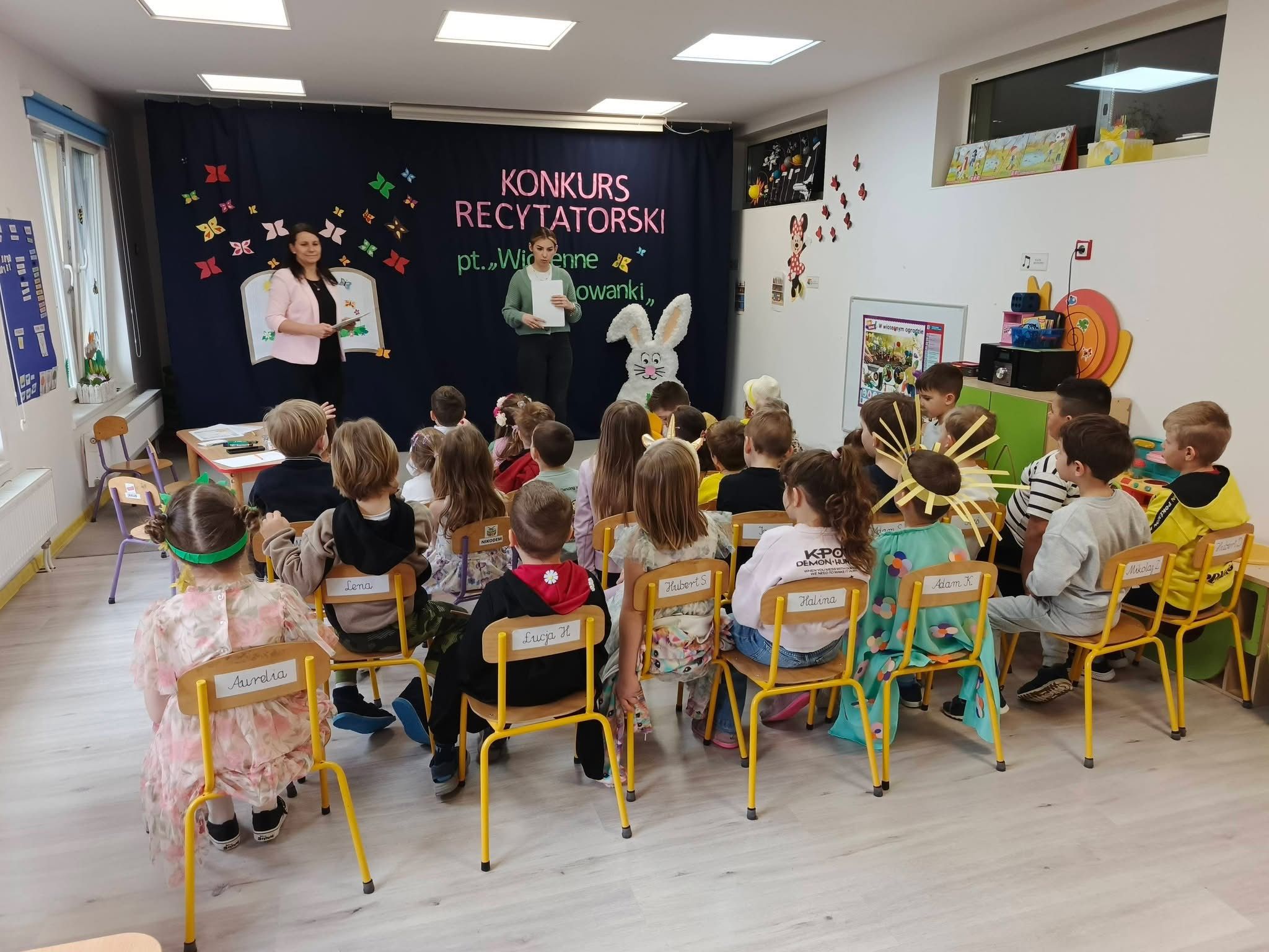 Wielkanocny królik i aktywności grupowe w Tęczowym Przedszkolu Tczew